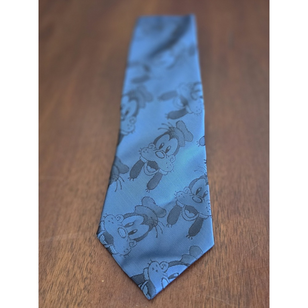 Balancine The Tie Works Blue Goofy Print Novelty Men Classic Necktie